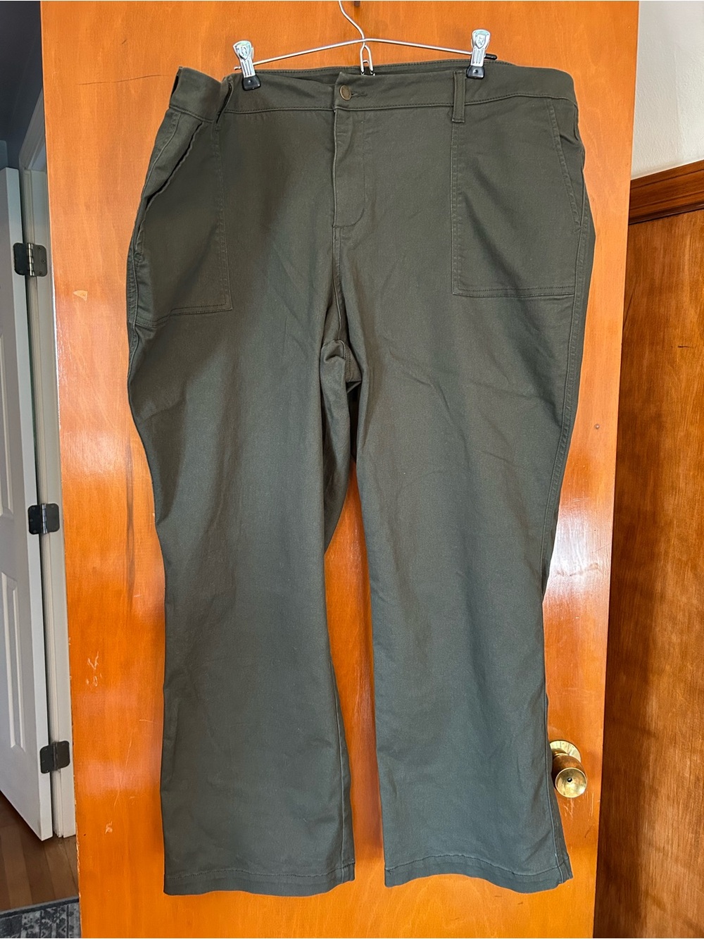 Market & Spruce Plus Size Women's Chinos in Olive